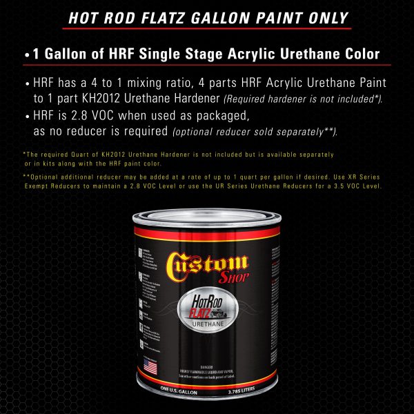 Black Diamond Firemist - Hot Rod Flatz Flat Matte Satin Urethane Auto Paint - Paint Gallon Only - Professional Low Sheen Automotive, Car Truck Coating, 4:1 Mix Ratio Online Sale - Image 2