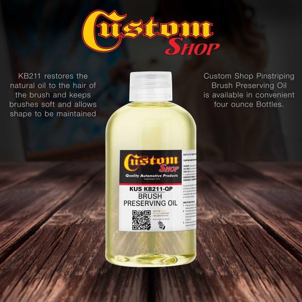 Brush Preserving Oil for Pinstriping, 1 4 Pint Hot on Sale - Image 4