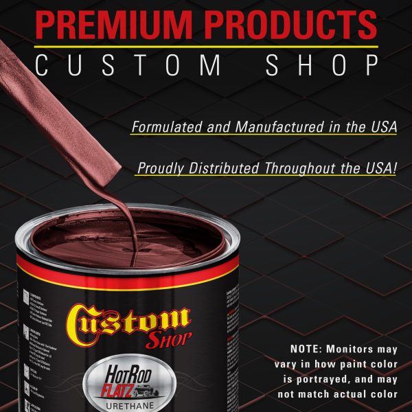Firethorn Red Pearl - Hot Rod Flatz Flat Matte Satin Urethane Auto Paint - Paint Quart Only - Professional Low Sheen Automotive, Car Truck Coating, 4:1 Mix Ratio For Cheap - Image 4