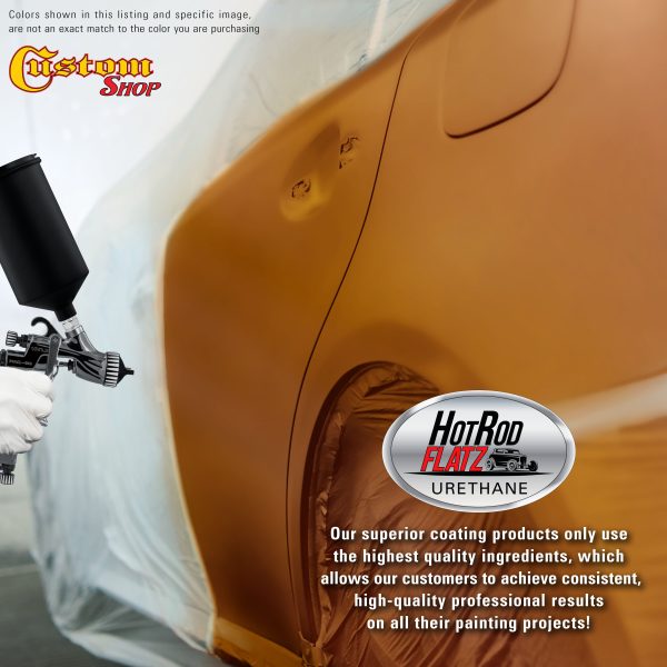 Atomic Orange Pearl - Hot Rod Flatz Flat Matte Satin Urethane Auto Paint - Paint Quart Only - Professional Low Sheen Automotive, Car Truck Coating, 4:1 Mix Ratio Online Hot Sale - Image 5