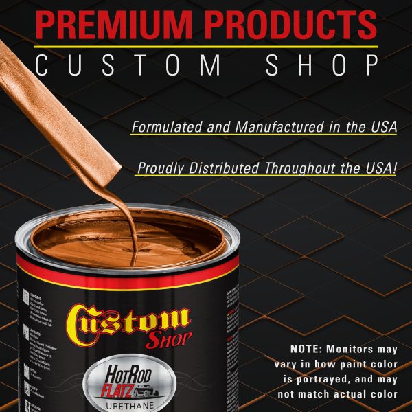Atomic Orange Pearl - Hot Rod Flatz Flat Matte Satin Urethane Auto Paint - Paint Quart Only - Professional Low Sheen Automotive, Car Truck Coating, 4:1 Mix Ratio Online Hot Sale - Image 4