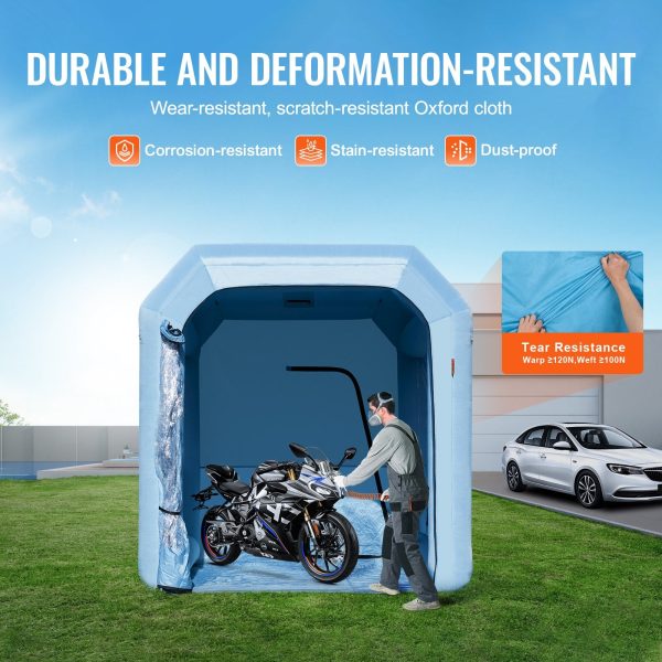 Vevor Inflatable Paint Booth 9.8  x 8.2  x 8.2  with 550W Blower and Air Filter System New For Discount - Image 4