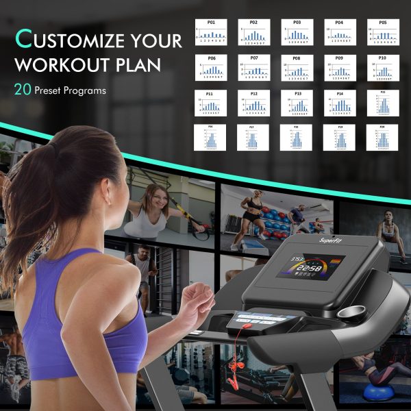 Costway Treadmill with App and Auto Incline Foldable 12 MPH Max Speed 4.75 HP New Cheap - Image 4