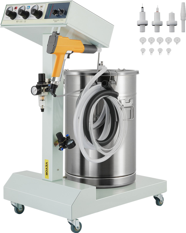 Vevor Electrostatic Powder Coating Machine 40W 45L with Spraying Gun 550g per Minute New Supply